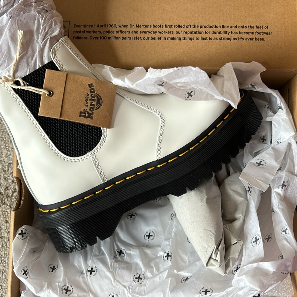 White Doc Martins